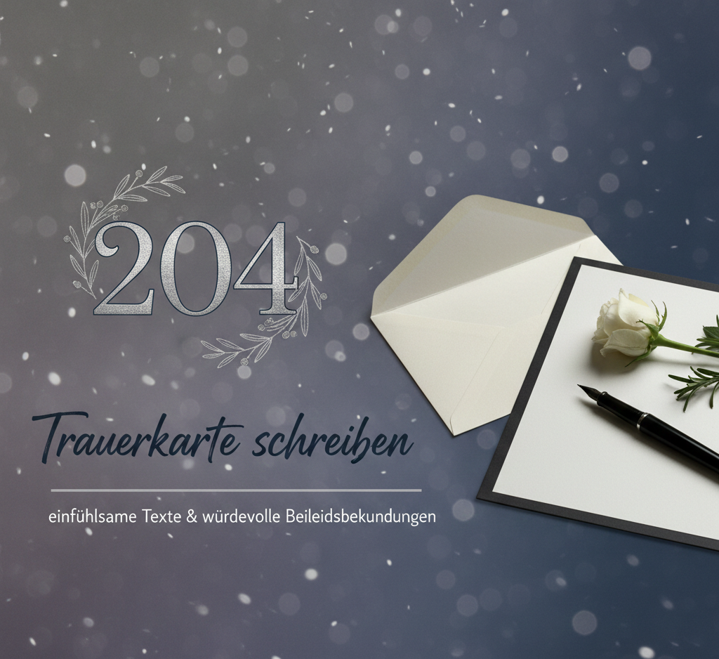 204 Trauerkarte schreiben