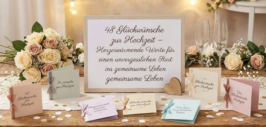 Glückwünsche zur Hochzeit