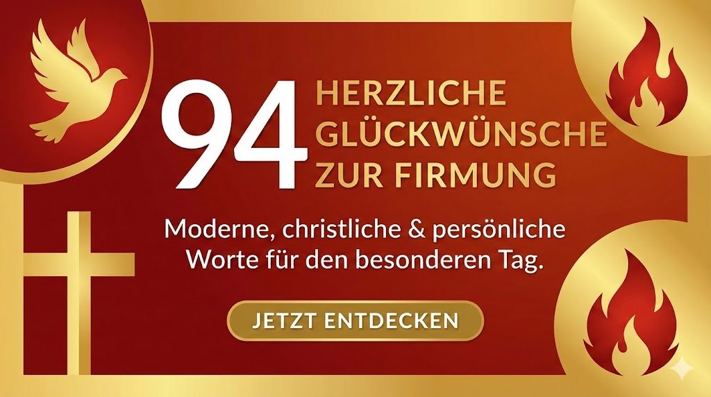 94 herzliche Glückwünsche zur Firmung