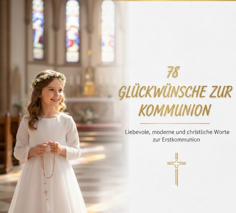 78 Glückwünsche zur Kommunion