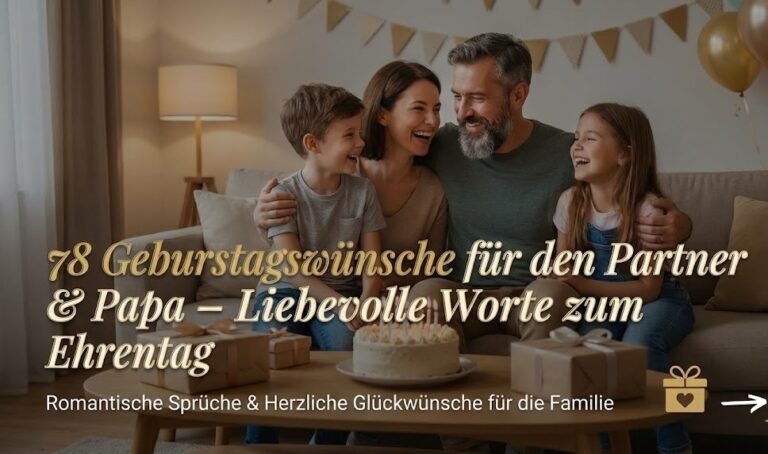 78 Geburtstagswünsche für den Partner & Papa