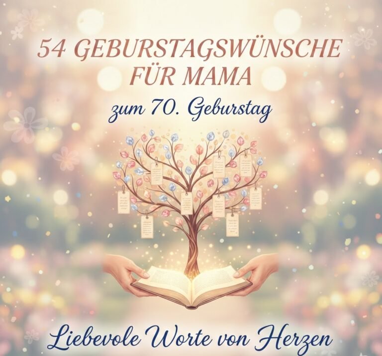 54 Geburtstagswünsche für Mama zum 70