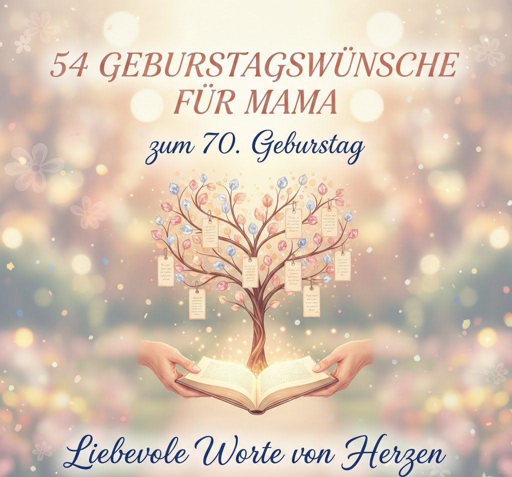 54 Geburtstagswünsche für Mama zum 70