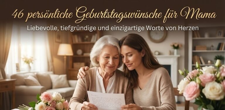 46 persönliche Geburtstagswünsche für Mama