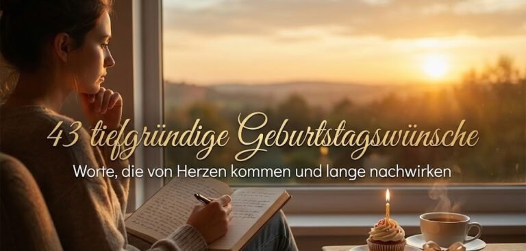 43 tiefgründige Geburtstagswünsche