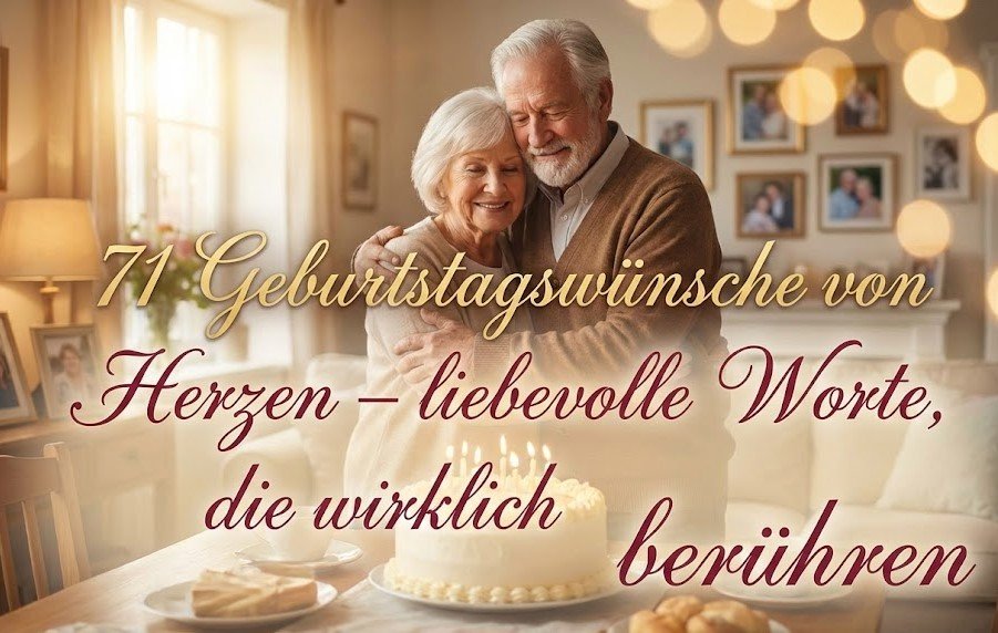 71 Geburtstagswünsche von Herzen
