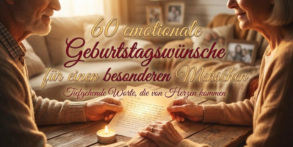 60 emotionale Geburtstagswünsche für einen besonderen Menschen