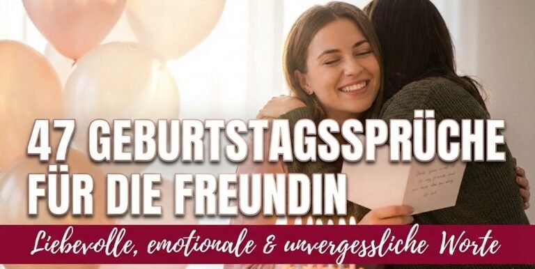 47 Geburtstagssprüche für die Freundin