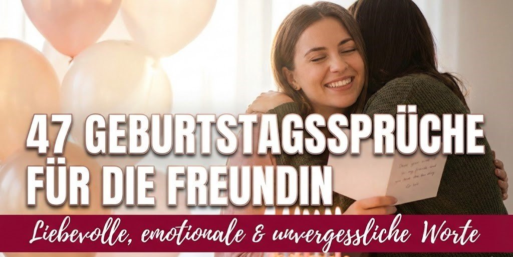 47 Geburtstagssprüche für die Freundin