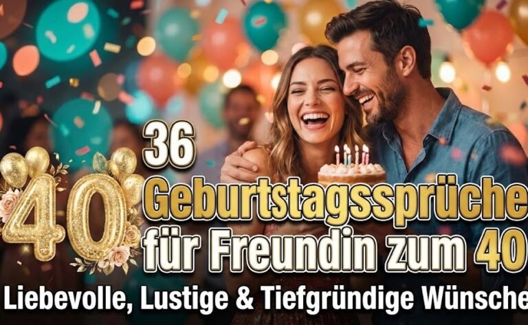 36 Geburtstagssprüche für Freundin zum 40
