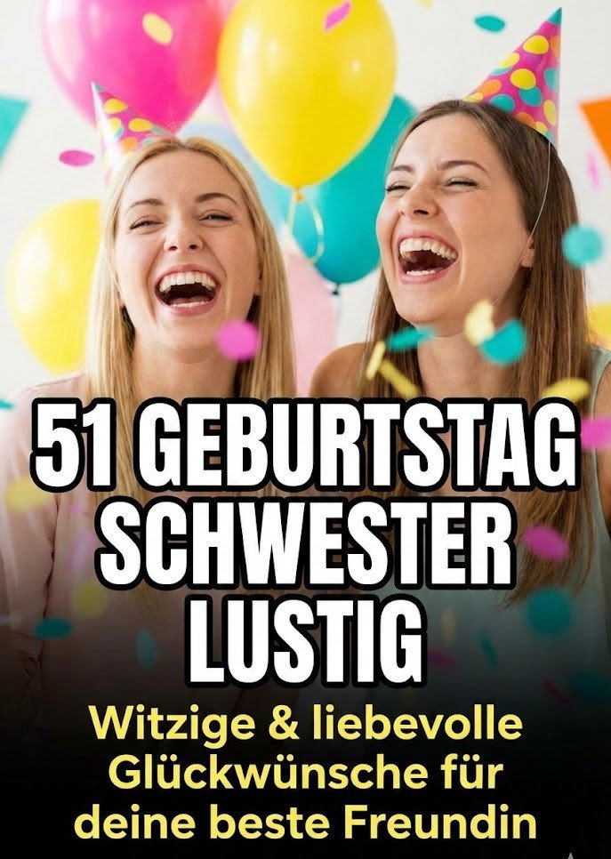 51 Geburtstag Schwester lustig