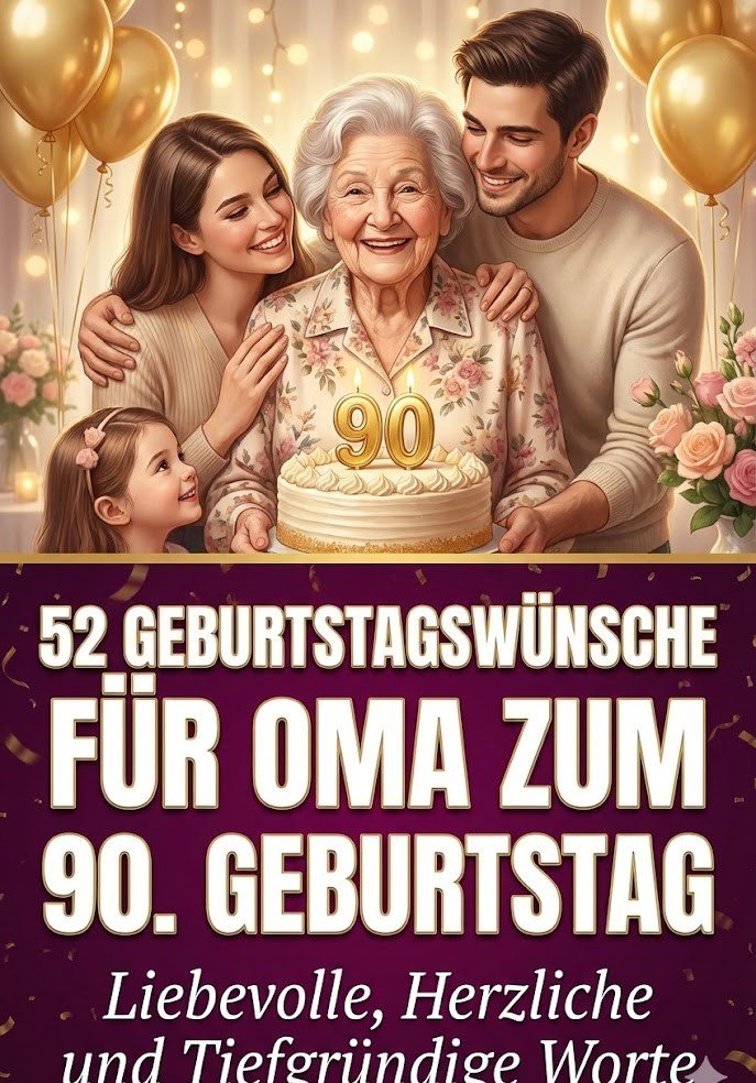 52 Geburtstagswünsche für Oma zum 90