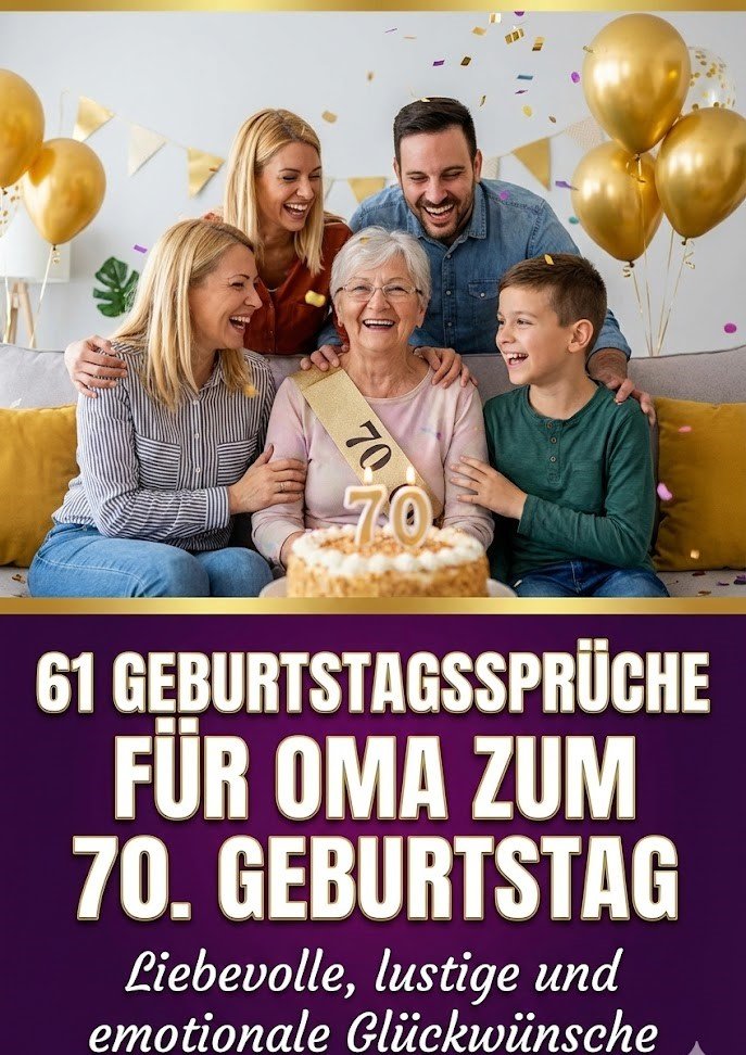 61 Geburtstagssprüche für Oma zum 70