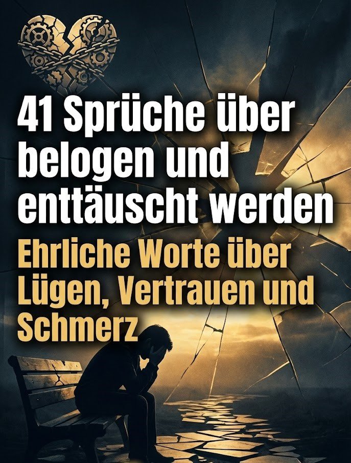 41 Sprüche über belogen und enttäuscht werden